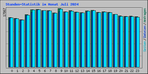 Stunden-Statistik im Monat Juli 2024