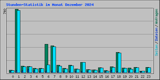 Stunden-Statistik im Monat Dezember 2024